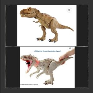 Jurassic World Park Indominus Rex Trex T Rex Dinosaur Dino Roar Christmas Toy 2